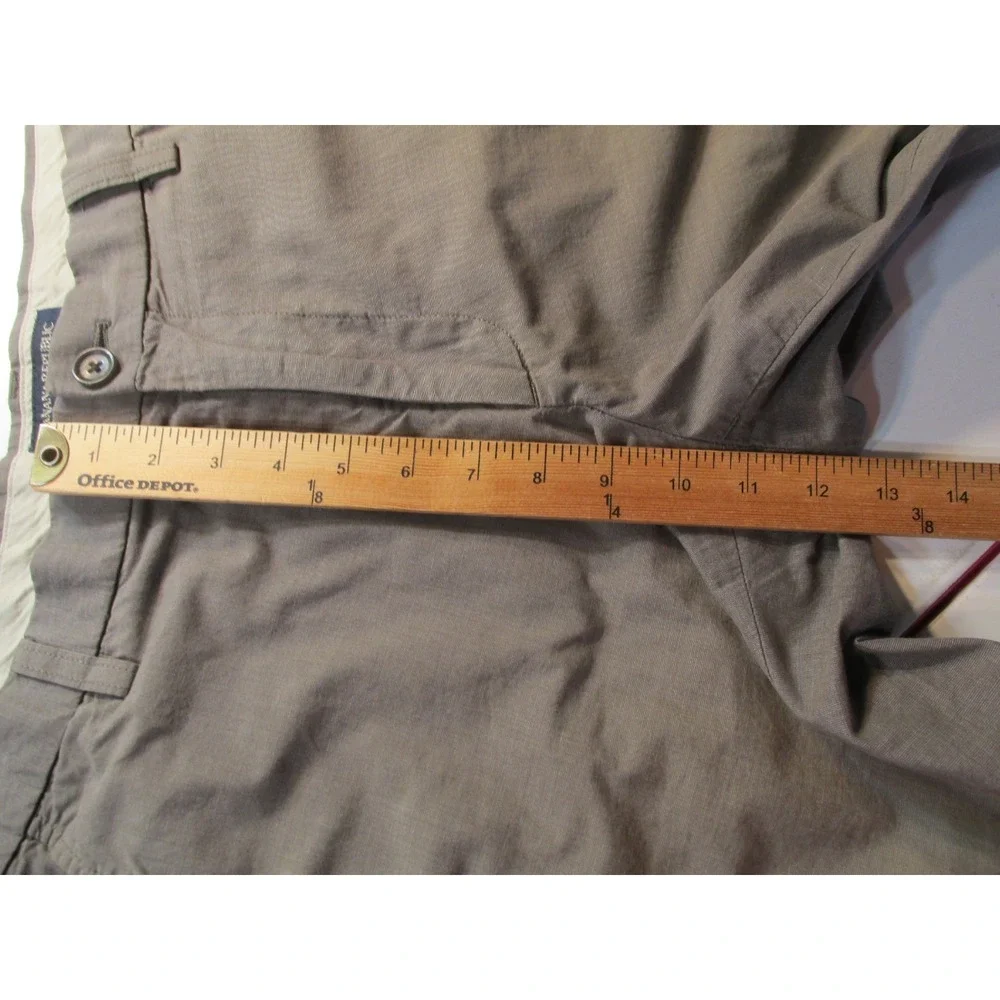 Banana Republic Mens Bermuda Shorts Brown 33 Cotton Flat Front Mid Rise 9 Inseam